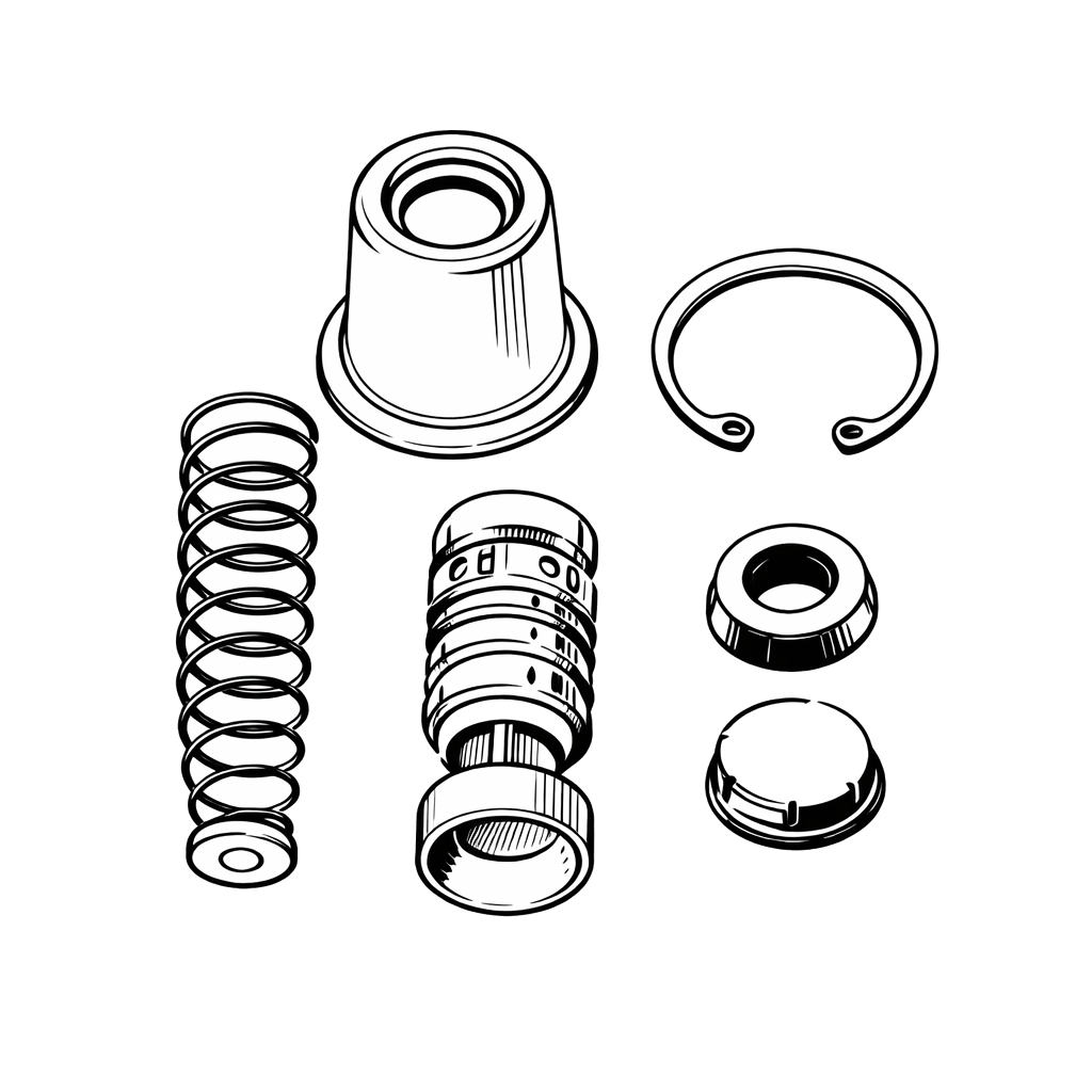 Brake Master Cylinder Repair Kit - Rear - Genuine Part